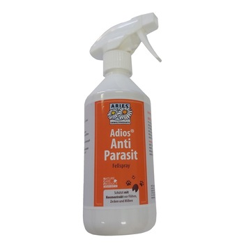 Spray pentru blana - Adios® Anti Parasit Ecologic - Non Toxic pe baza de plante, 500 ml Spray pentru blana - Adios® Anti Parasit Ecologic - Non Toxic pe baza de plante, 500 ml