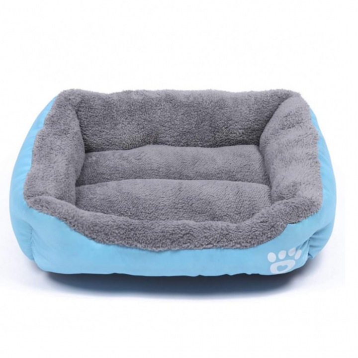 Легло Капинката за кучета и котки с лапичка, синьо, 67/52 см, L