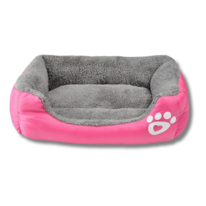 Легло Капинката за кучета и котки с лапичка, розово, 103/79 см, XXL