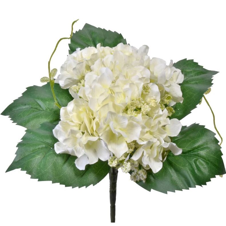 Flori artificiale, Zola®, buchet hortensii , alba , 22 cm