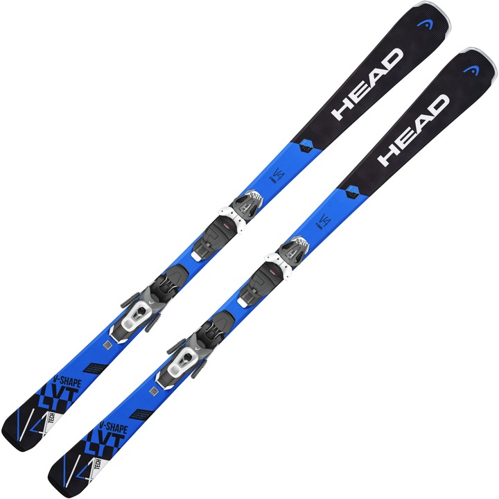 Глава за ски V-Shape V4 LYT-PR + PR 11 GW BRAKE 85 [G], черно/синьо, дължина 156 см