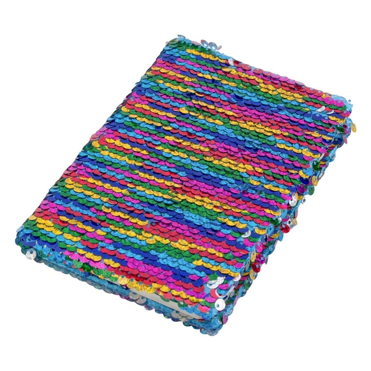 Agenda pentru copii, Zola®, cu paiete rainbow reversibile, 64 file