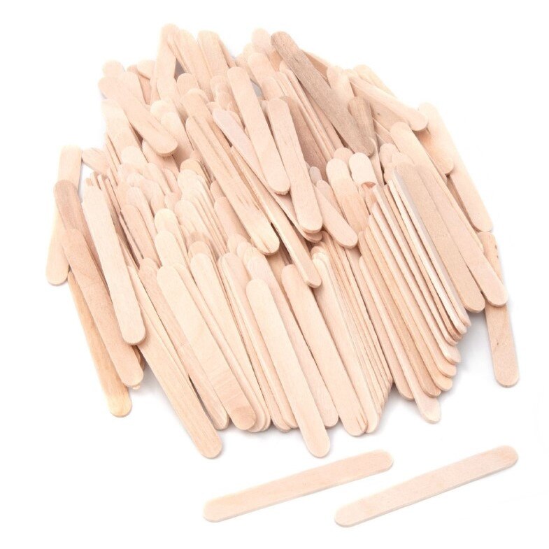 Betisoare scolare din lemn, Zola®, crem, 5x0.5 cm - 200 buc