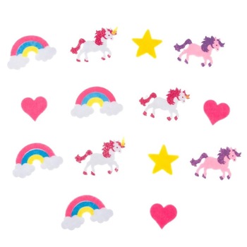 Set creativ, Zola®, din fetru, Unicorn, 12 bucati Set creativ, Zola®, din fetru, Unicorn, 12 bucati