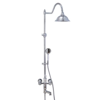 Colona de dus, cu trei functii, white-crom, TRENDY S Colona de dus, cu trei functii, white-crom, TRENDY S