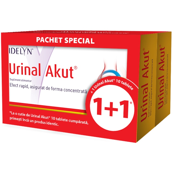 Supliment alimentar Idelyn Urinal Akut Walmark, 10 + 10 tablete