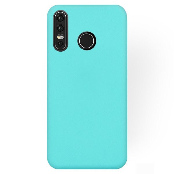 Capac protectie Matt TPU pentru Huawei P30 Lite, silicon moale, turcoaz