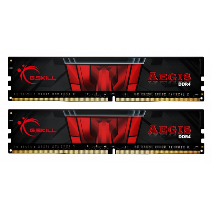 Памет 32 GB (2x16 GB) DDR4 3200 MHz, G.Skill Aegis F4-3200C16D-32GIS, 1,35 V