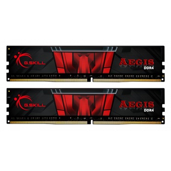 Memorie G.SKILL Aegis 32GB(2x16GB) DDR4 PC4-25600 3200MHz CL16 F4-3200C16D-32GIS Memorie G.SKILL Aegis 32GB(2x16GB) DDR4 PC4-25600 3200MHz CL16 F4-3200C16D-32GIS