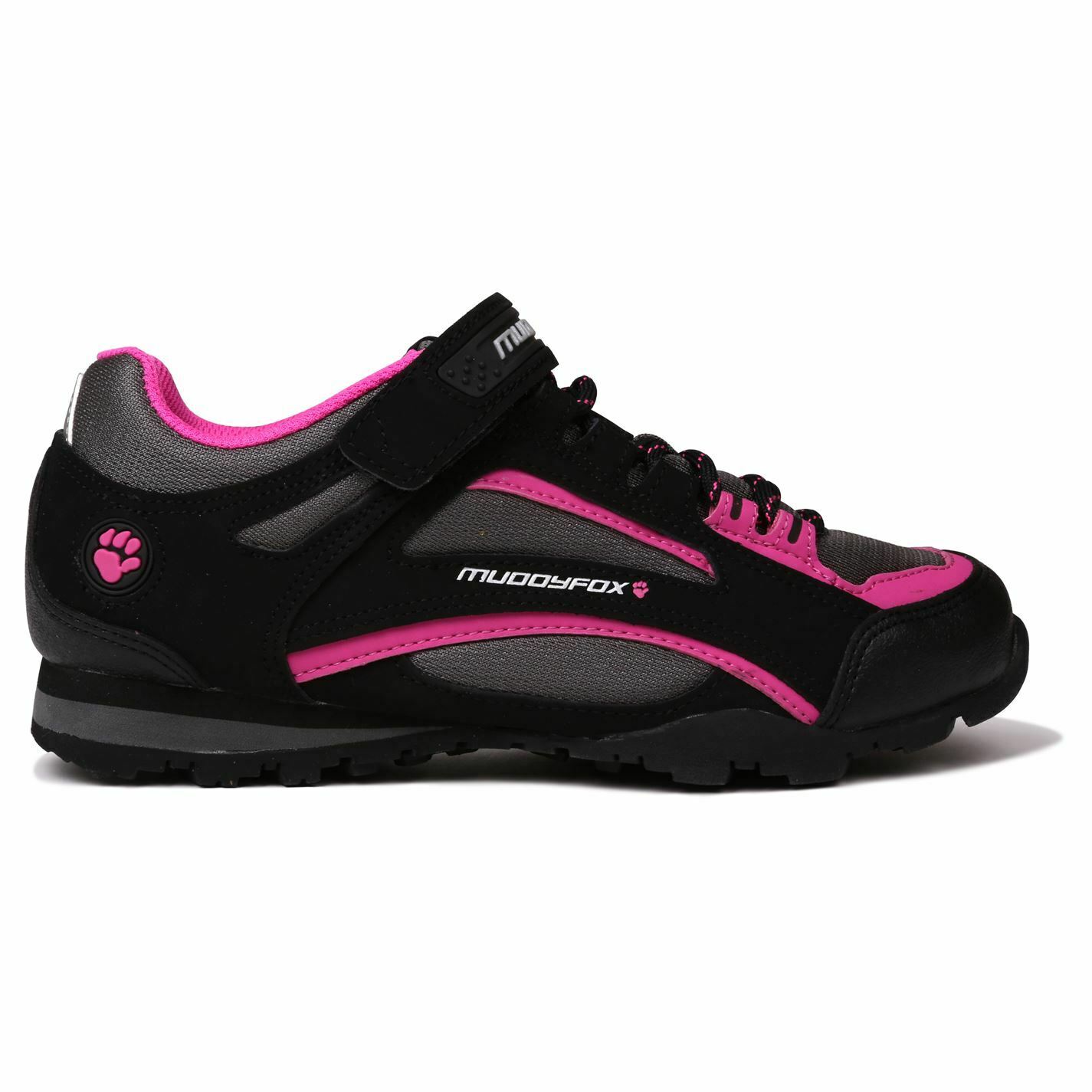 Pantofi sport pentru ciclism, Muddyfox, TOUR100, Negru/Roz, 38