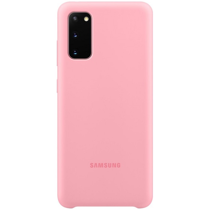 Husa de protectie Samsung Silicone Cover pentru Galaxy S20, Pink