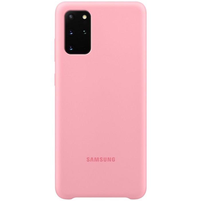 Husa de protectie Samsung Silicone Cover pentru Galaxy S20 Plus, Pink