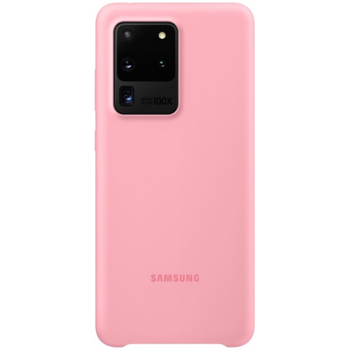 Предпазен калъф Samsung Silicone Cover за Galaxy S20 Ultra, Pink