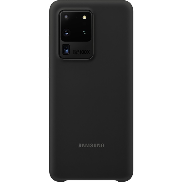 Предпазен калъф Samsung Silicone Cover за Galaxy S20 Ultra, Black