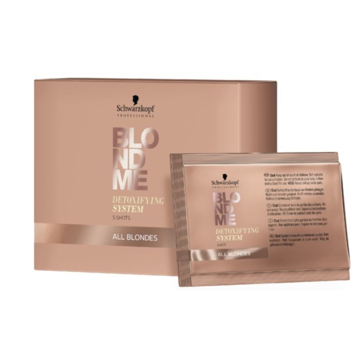 Pulbere pentru detoxifiere, Schwarzkopf Professional BlondMe Detoxifying System, 5x5 g