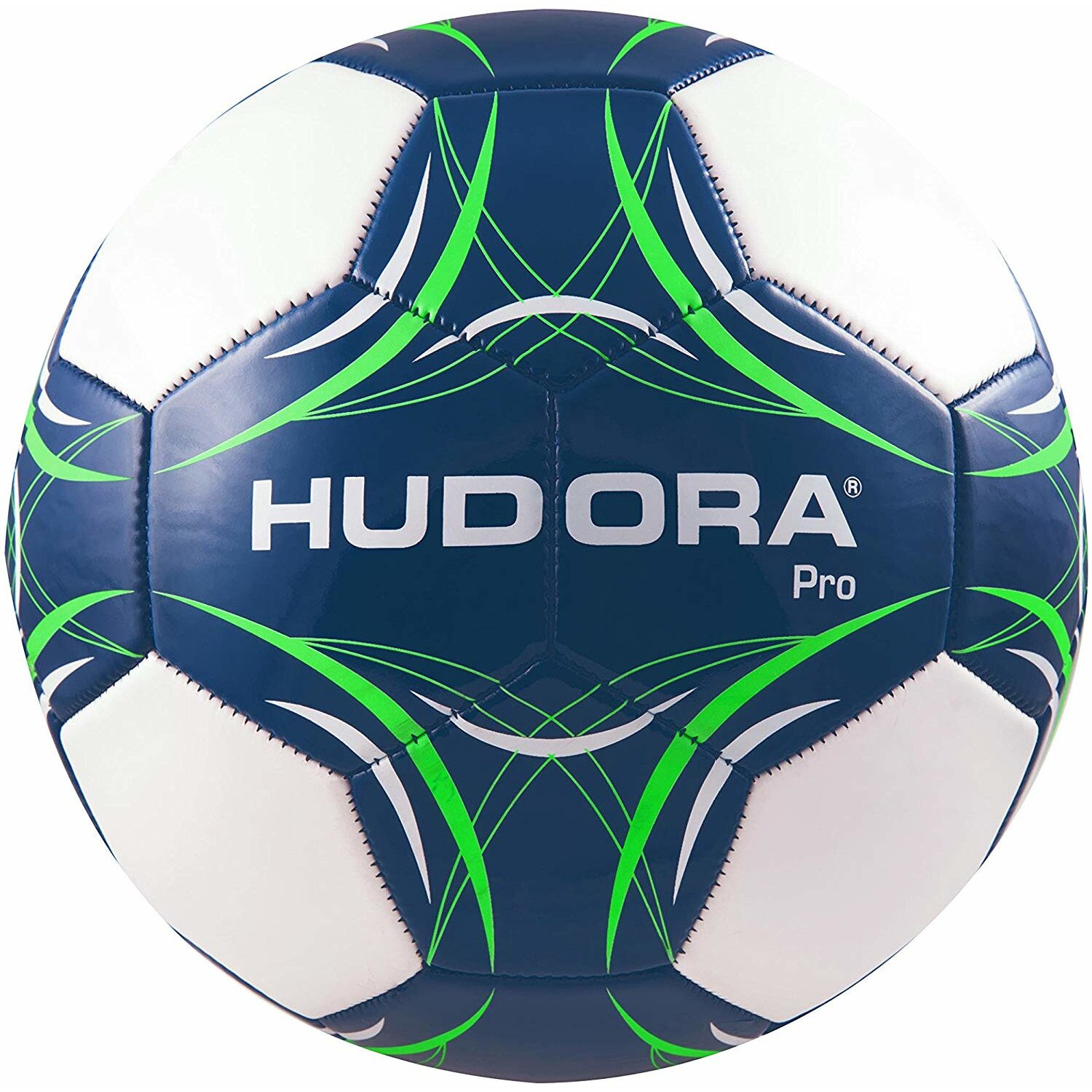 Minge fotbal Hudora Pro,marimea 5 standard,culoare Albastru / Alb