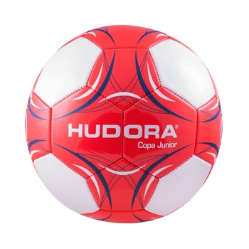 Minge fotbal Hudora Copa Junior,marimea 5,culoare rosu / alb / albastru Minge fotbal Hudora Copa Junior,marimea 5,culoare rosu / alb / albastru
