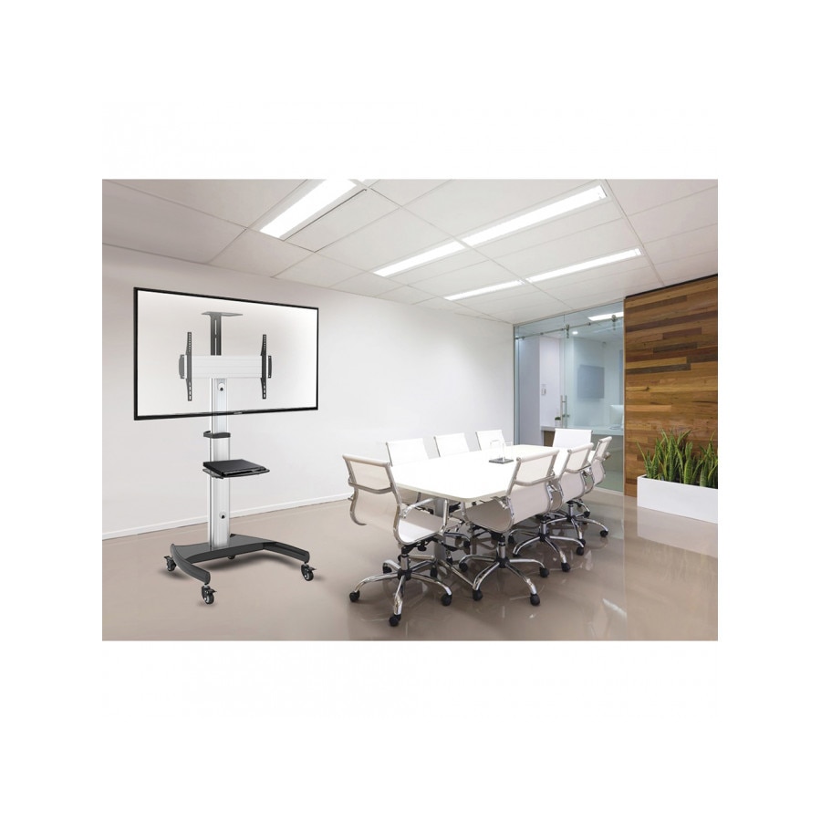 Stand TV profesional din aluminiu, 32 - 70 inch, reglabil pe roti ...