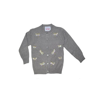 Cardigan maneca lunga pentru fetite Happy House BL-272-G, Gri Cardigan maneca lunga pentru fetite Happy House BL-272-G, Gri