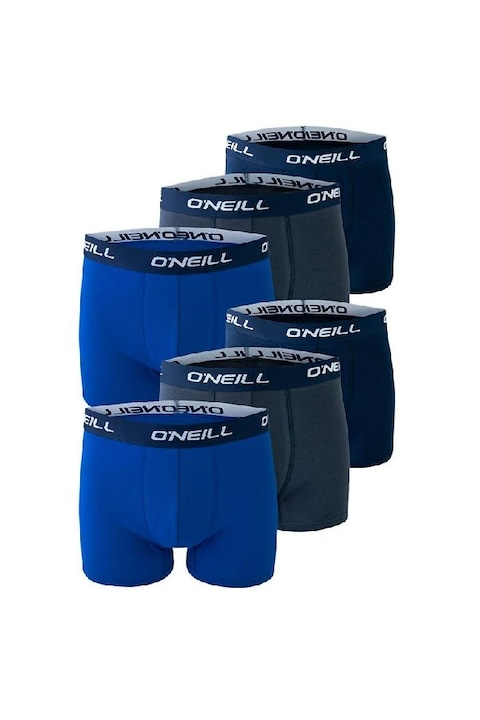 Boxeri barbati set 3 bumbac, Gri/Albastru prafuit