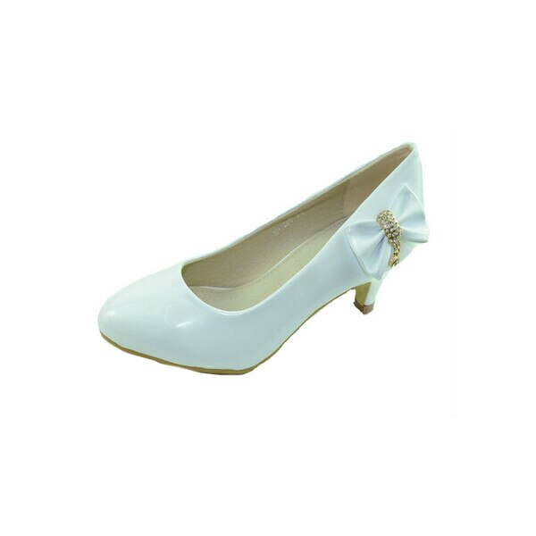 Pantofi eleganti cu toc pentru fete MRS M1280A-AU, Alb