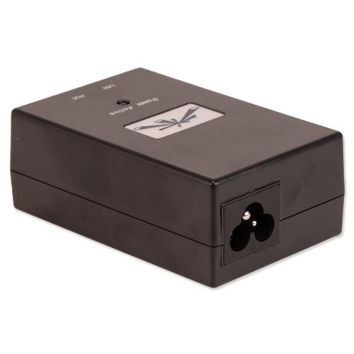 Adaptor pasiv Ubiquiti PoE-15 Passive EU, 15V 0.8A, grounding/ESD protection, 12W
