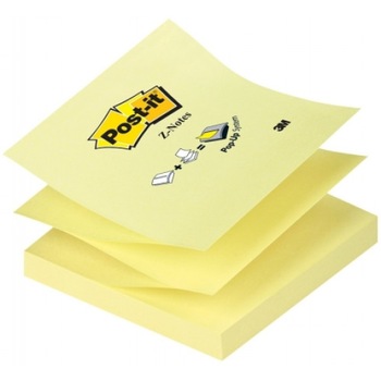 Notite adezive Post-it Z 76x76mm galben Notite adezive Post-it Z 76x76mm galben