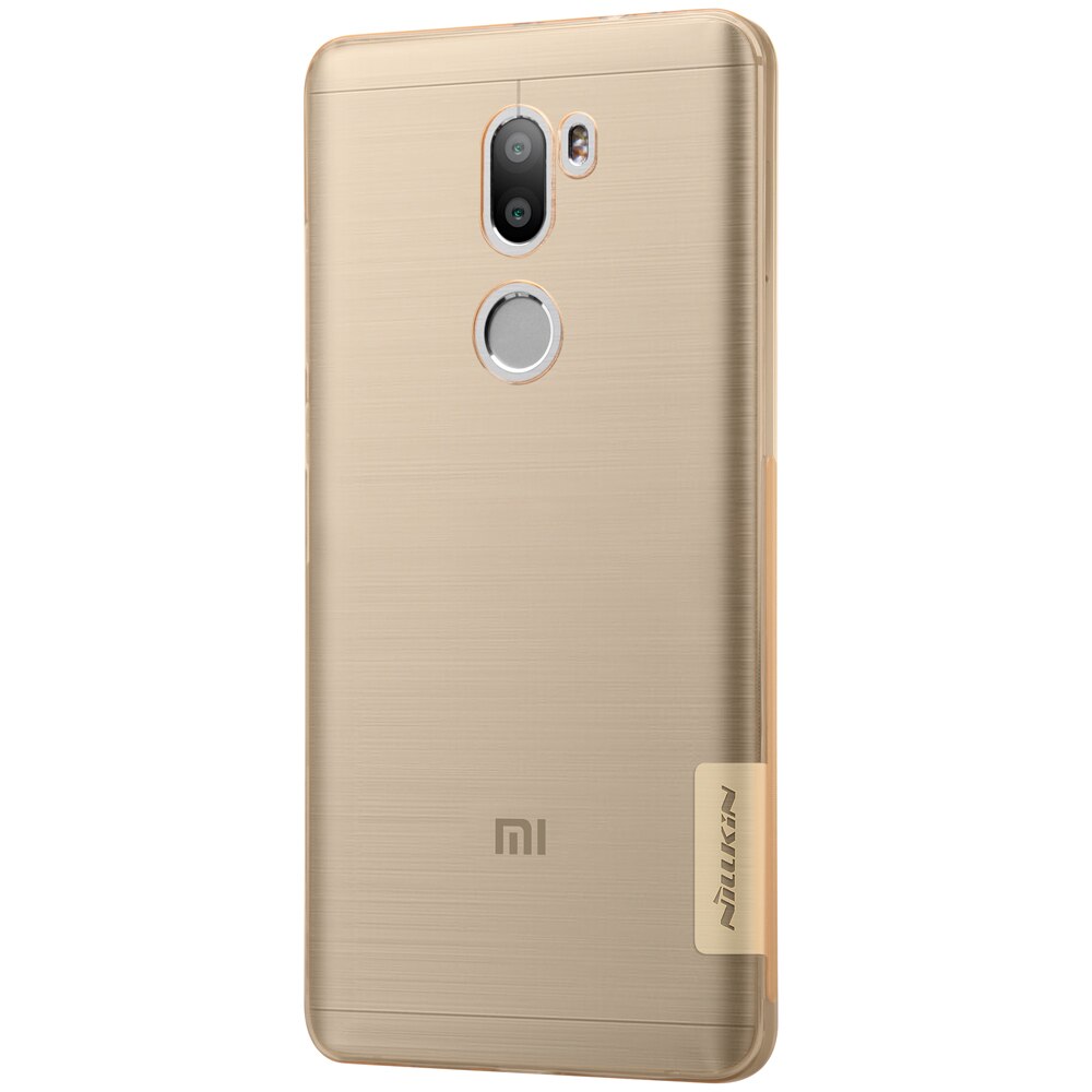 Husa din silicon Nillkin pentru Xiaomi Mi 5S Plus, Auriu Transparent