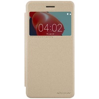Husa Book Originala Nillkin Sparkle pentru Nokia 6, Auriu Auriu 6