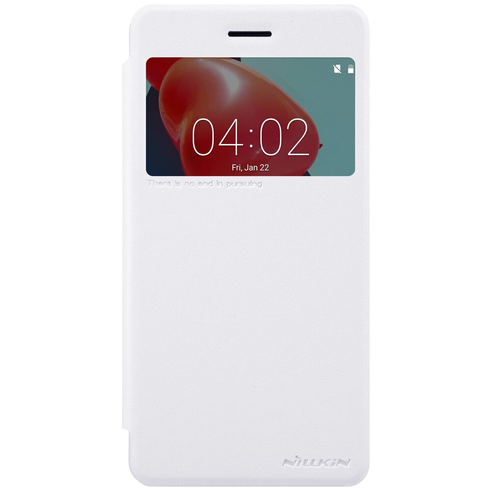 Husa Book Originala Nillkin Sparkle pentru Nokia 6, Alb
