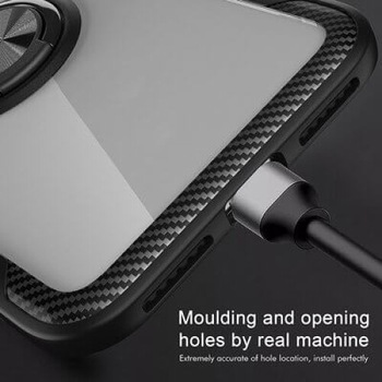 Husa Huawei Mate 30 Pro, Cabon Clear, Suport Inel Husa Huawei Mate 30 Pro, Cabon Clear, Suport Inel