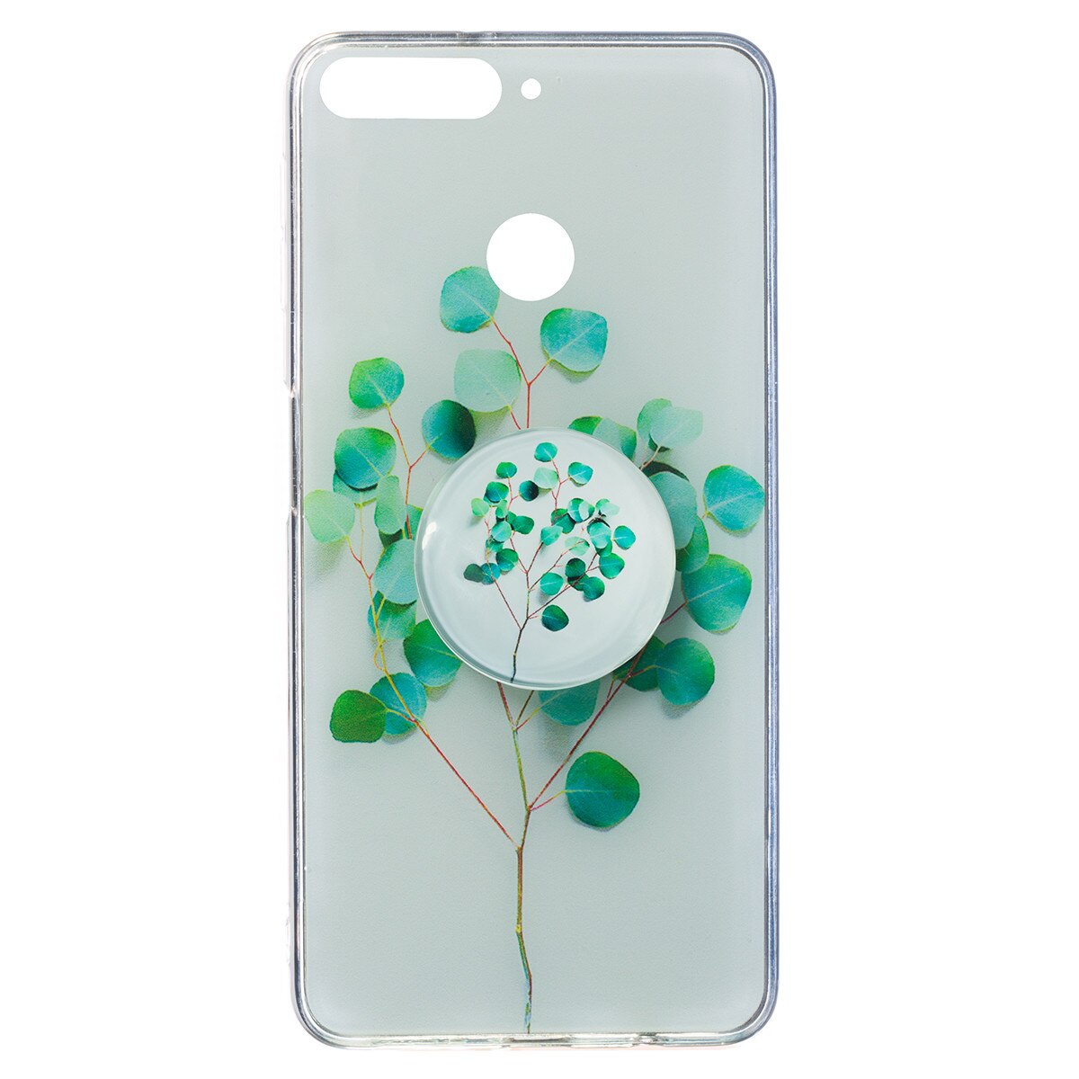 Husa Silicon cu suport Huawei Y6 2018, Natura