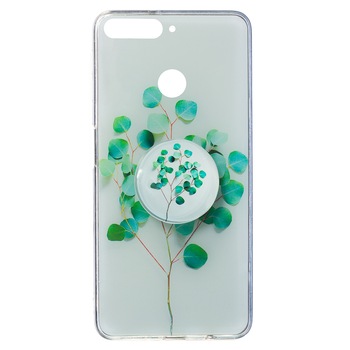 Husa Silicon cu suport Huawei Y6 2018, Natura Husa Silicon cu suport Huawei Y6 2018, Natura