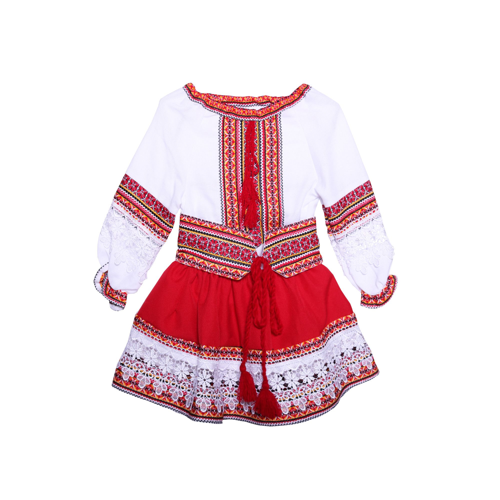 weather Solve Danish Set Costum traditional romanesc, cu dantela, 1-2 ani, multicolor - eMAG.ro