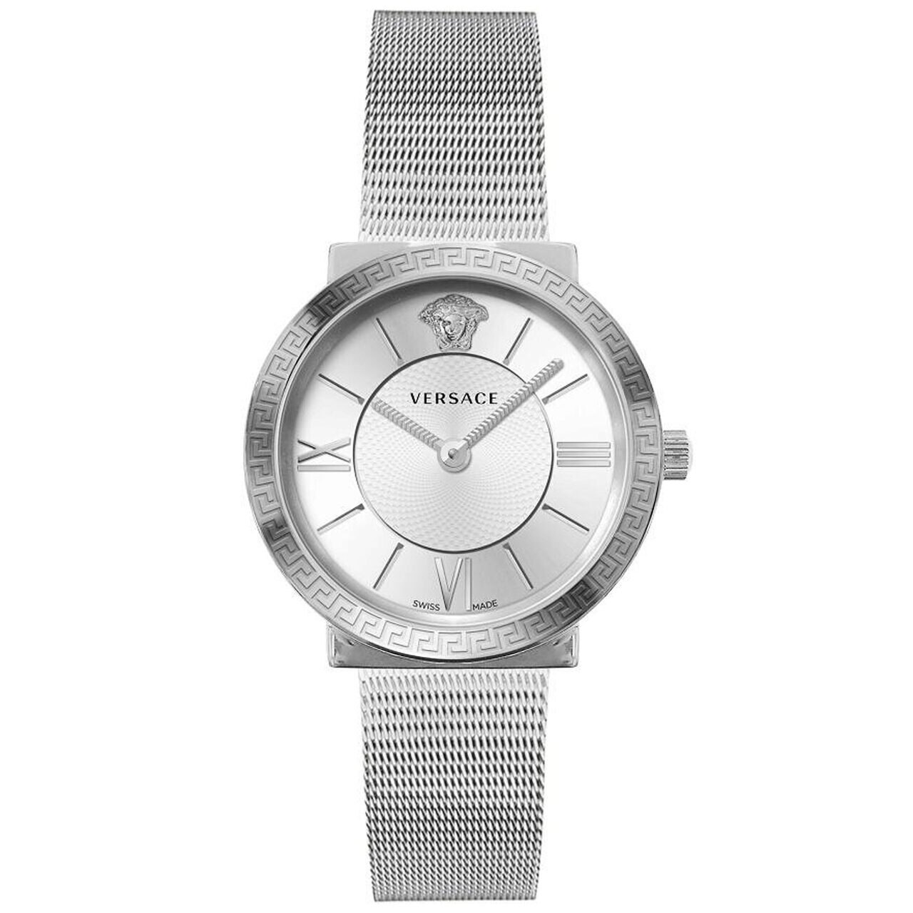 Ceas de dama Versace VEVE00419 Glamour, 38mm, 5ATM, Argintiu