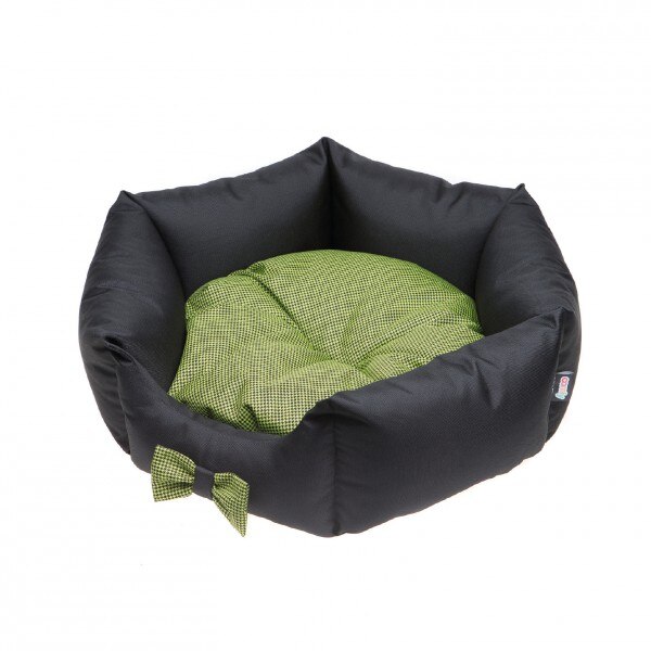 Patut Comfy Lola, Negru/Verde, 50 x 50 x 20 cm