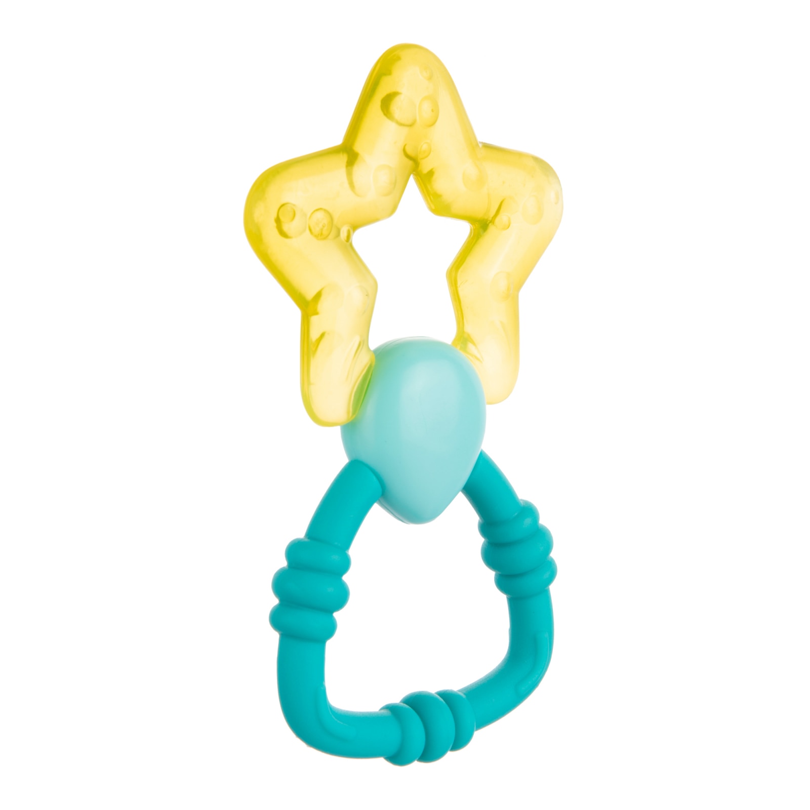 Jucarie dentitie cu apa si sunatoare „Bagheta magica“, Canpol babies®, fara BPA, galben Galben/Albastru