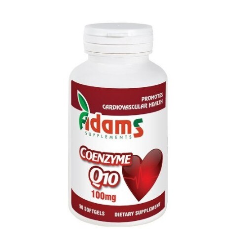 Coenzima Q10 100mg, 90 capsule, cu proprietati antioxidante, tonifiante, vitaminizante si un puternic efect energizant