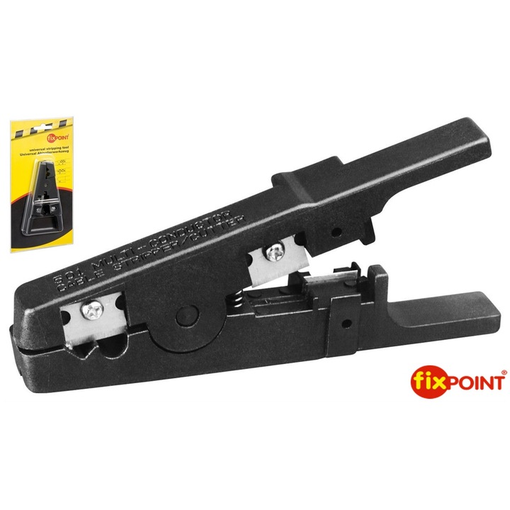 Универсална клеща FixPoint за оголване и рязане с 4 остриета на кабели с диаметър между 3,2 мм - 9,5 мм, 22 AWG