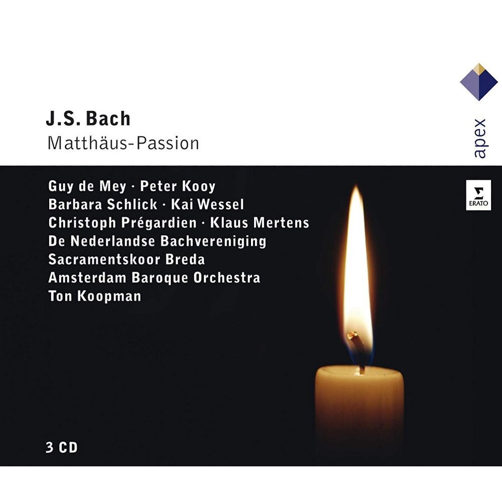 Guy de Mey,Peter Kooy,Barbara Schlick,Kai Wessel/Amsterdam Baroque Orchestra/Ton Koopman - J.S.Bach: Matthaus-Passion (3CD)