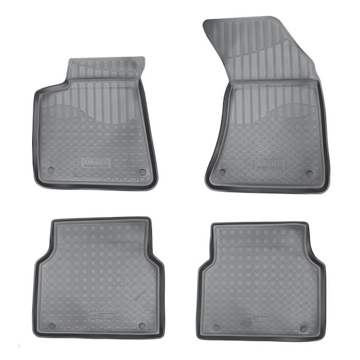 Set 4 covorase AXA 8D, compatibile BMW X3 F25 an 2010-2017,forma tavita, din cauciuc antiderapant ,culoare negru carbon