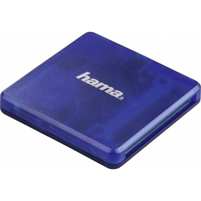 Cititor de carduri Hama USB 2.0 SD microSD CF Albastru