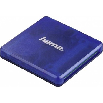 Cititor de carduri Hama USB 2.0 SD microSD CF Albastru Cititor de carduri Hama USB 2.0 SD microSD CF Albastru