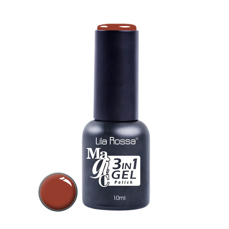 Oja Semipermanenta 3 in 1 Lila Rossa Professional Magic 10ml, nuanta 75