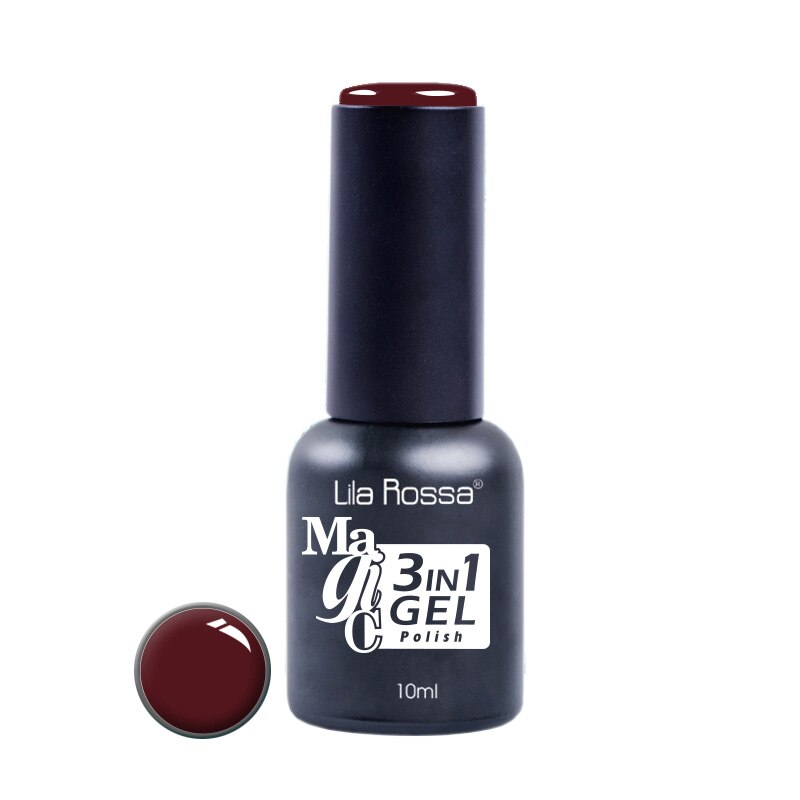 Oja Semipermanenta 3 in 1 Lila Rossa Professional Magic 10ml, nuanta 76