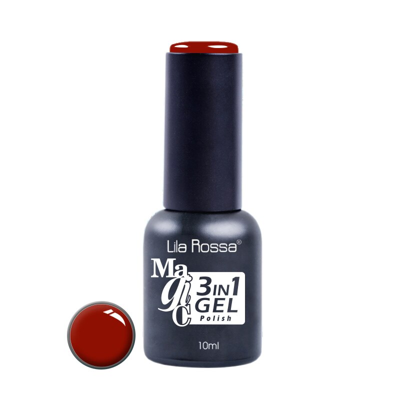 Oja Semipermanenta 3 in 1 Lila Rossa Professional Magic 10ml, nuanta 81