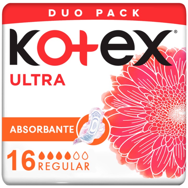 Дамски превръзки Kotex Ultra Normal, 16 броя