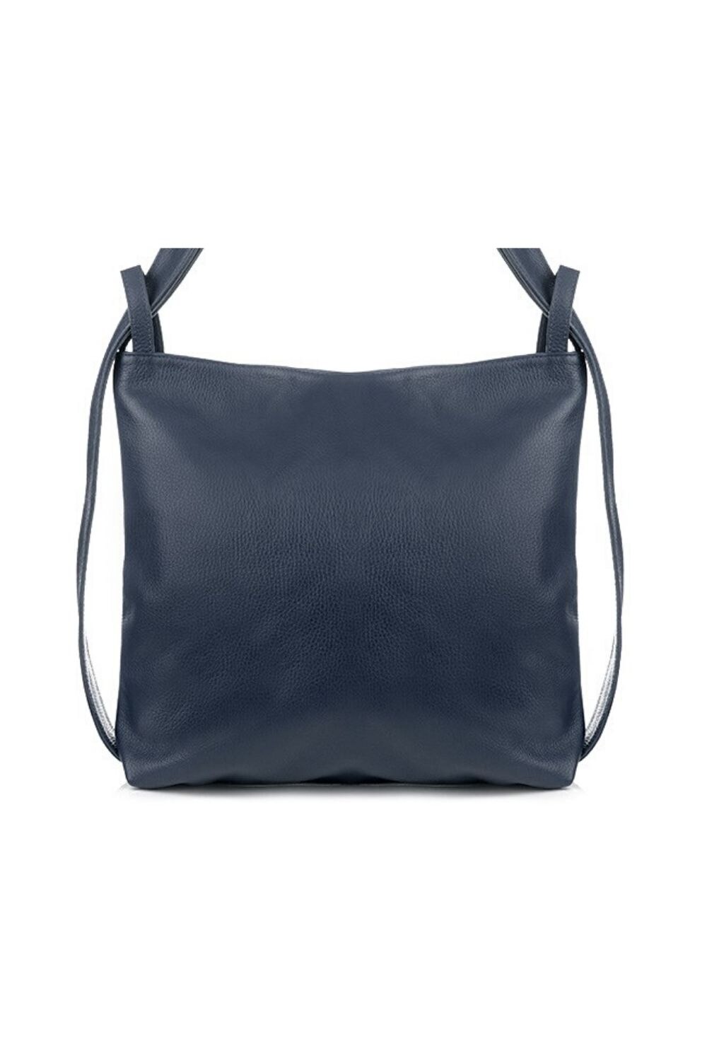 Rucsac din piele, Vera Pelle, Bleumarin, a4 sac R14