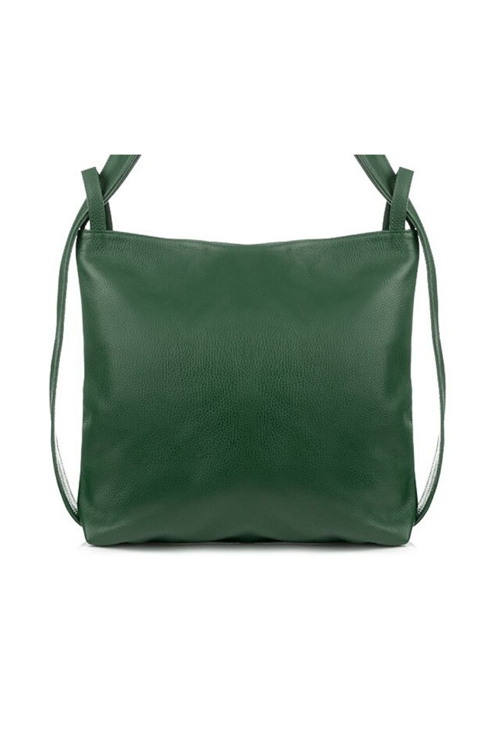 Rucsac din piele, Vera Pelle, Verde inchis, a4 sac R14
