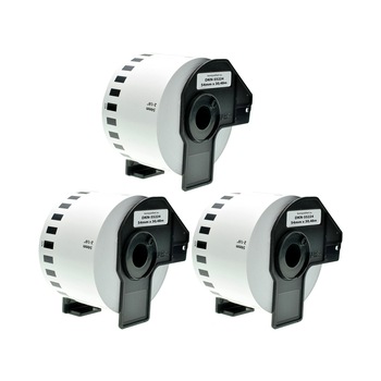 Set 3 Banda/Rola etichete Alb pentru BROTHER DK55224 54mmX30.48m P-Touch QL1000 1050 1060,500,560,570,580,650,720 Set 3 Banda/Rola etichete Alb pentru BROTHER DK55224 54mmX30.48m P-Touch QL1000 1050 1060,500,560,570,580,650,720